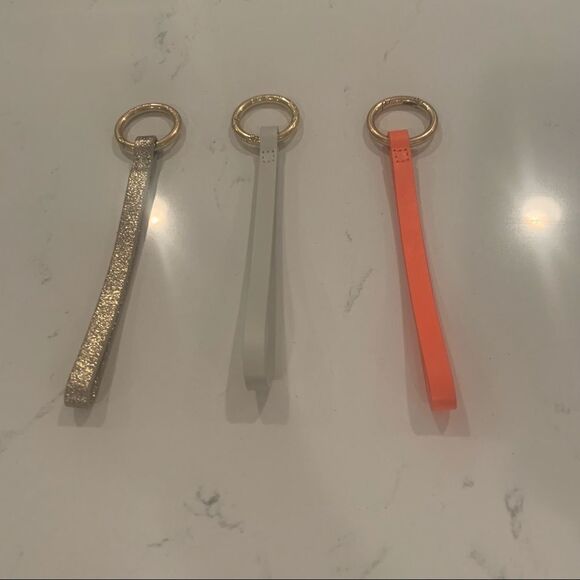 India Hicks Wristlet Ring/Key Ring - White - Picture 3 of 3